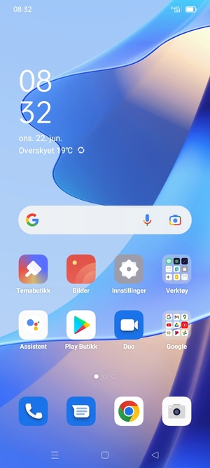 Velg Innstillinger