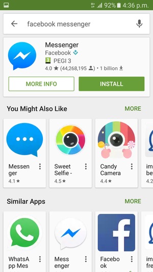 Select the app