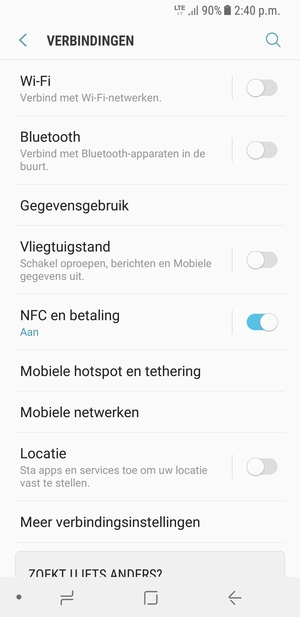 Selecteer Mobiele netwerken