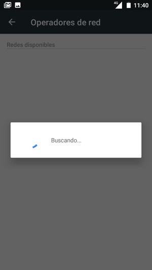 Espere a que la búsqueda termine