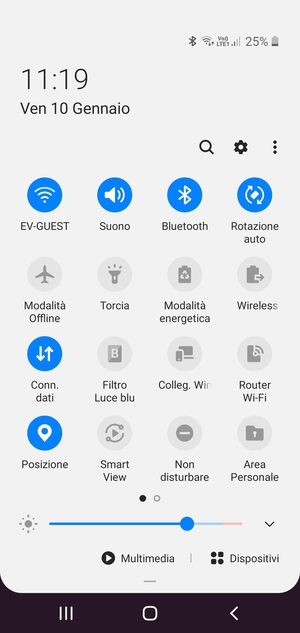 Disattiva Wi-Fi e Bluetooth