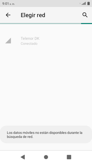 Espere a que la búsqueda termine