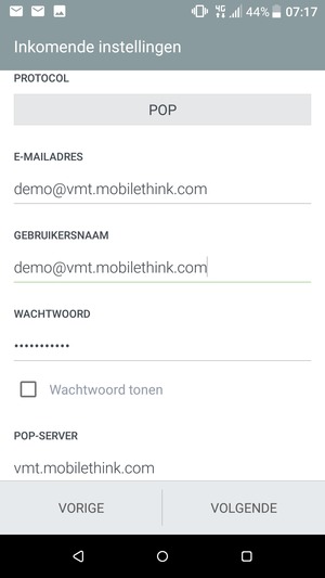 Voer Gebruikersnaam in