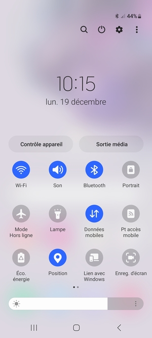 Désactiver Wi-Fi et Bluetooth