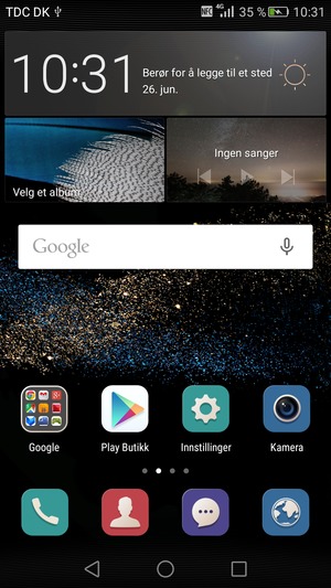 Velg Innstillinger
