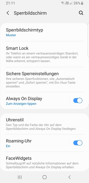 Ihr Handy ist jetzt mit einer Bildschirmsperre gesichert