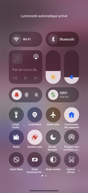 Sélectionnez Mode économie d'énergie