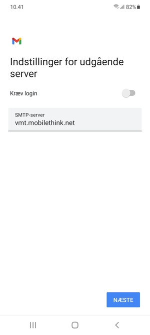 Slå Kræv login fra og vælg NÆSTE