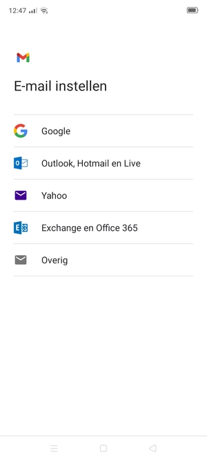 Selecteer Google