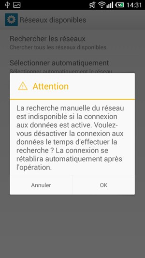Sélectionnez OK