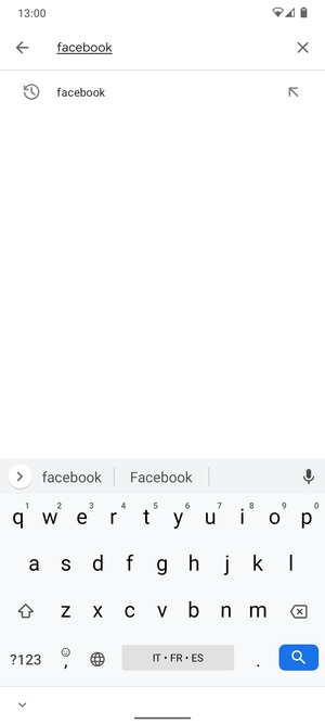 Inserisci il nome dell'app e seleziona Ricerca