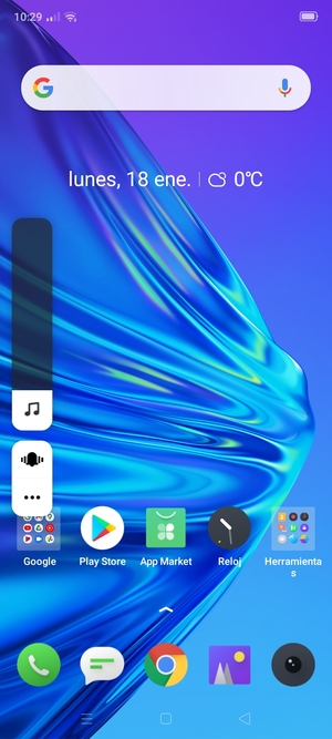 Seleccione Sonido para cambiar al modo de silencio