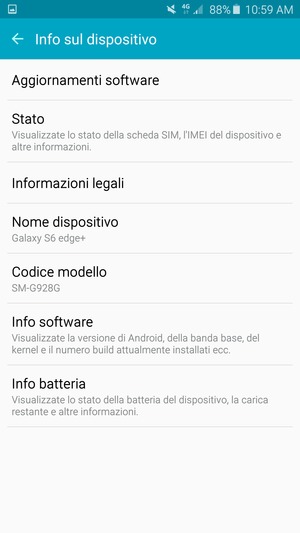 Seleziona Aggiornamenti software
