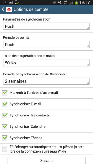 Sélectionnez Suivant