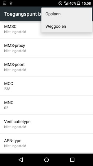 Selecteer Opslaan