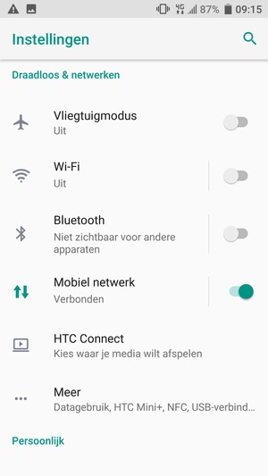 Selecteer Wi-Fi
