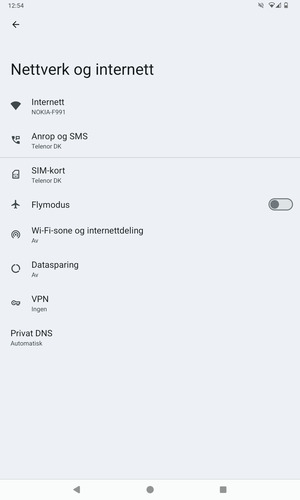 Velg Wi-Fi-sone og internettdeling