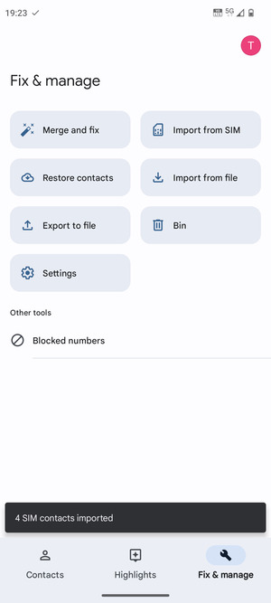 Your contacts will be saved to your Google account and saved to your phone the next time Google is synced.