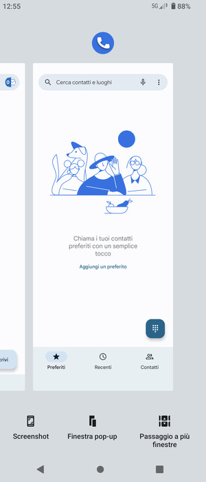 Scorri verso l'alto le app per chiuderle