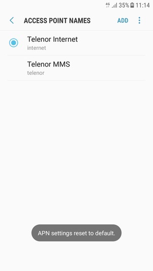 Select ADD