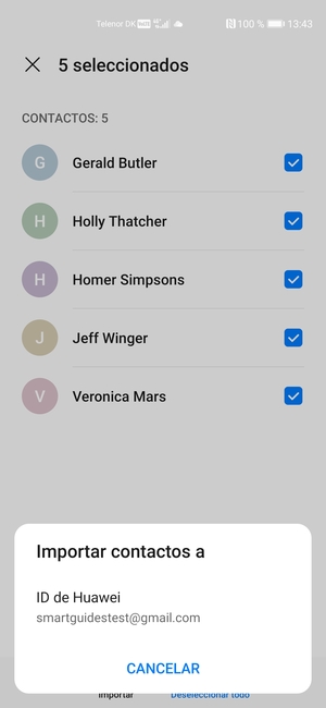 Seleccione ID de Huawei
