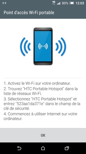 Sélectionnez OK