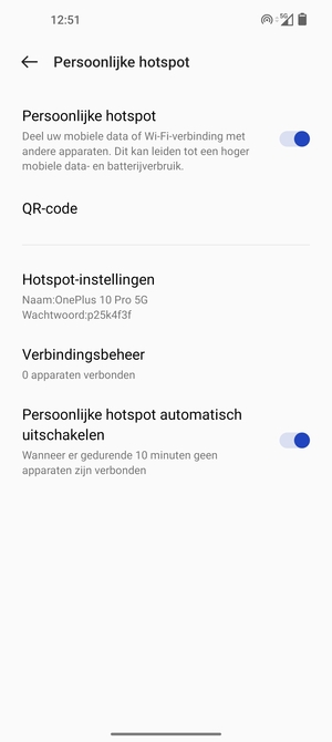 Uw telefoon is nu geïnstalleerd voor gebruik als modem