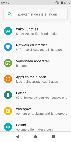 Selecteer Netwerk & internet