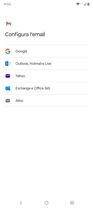 Seleziona Outlook, Hotmail e Live