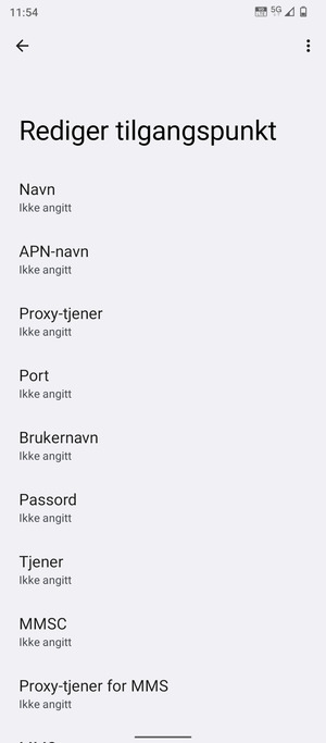 Skriv inn MMS-informasjon