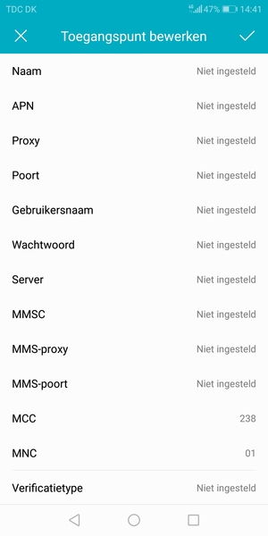 Voer mms-gegevens in