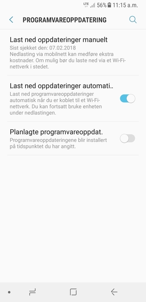 Velg Last ned oppdateringer manuelt