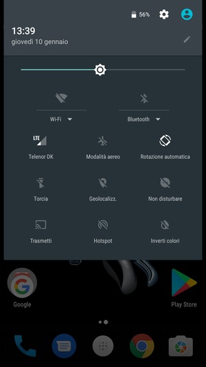 Seleziona il tasto Impostazioni