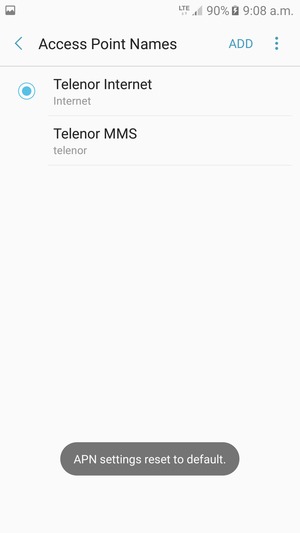 Select ADD