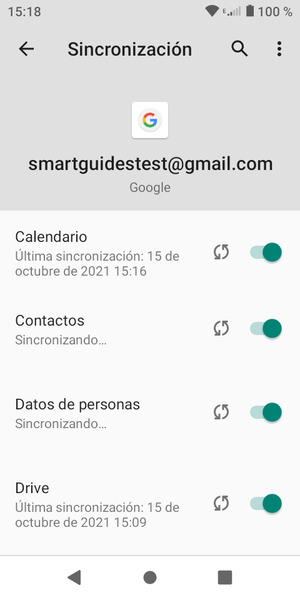 Su información será sincronizada