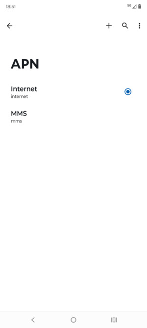 Sélectionnez le bouton du Menu