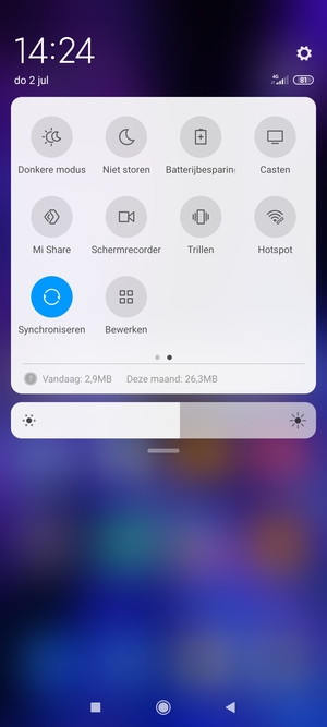 Schakel Batterijbesparing in