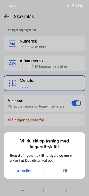 Vælg din foretrukne mulighed