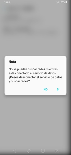 Seleccione SÍ
