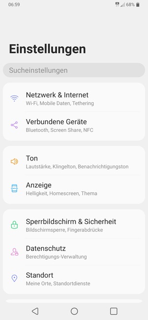 Wählen Sie Netzwerk & Internet
