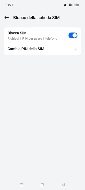Seleziona Cambia PIN della SIM