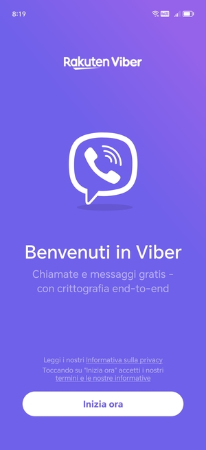 L'app è pronta per l'uso