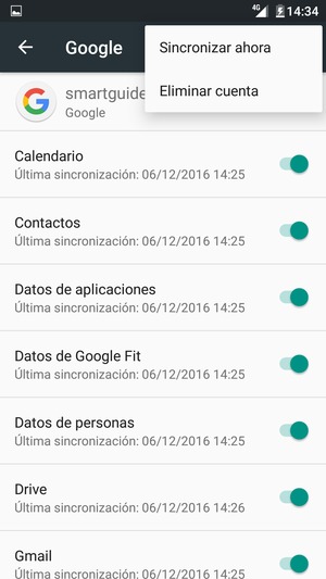 Seleccione Sincronizar ahora