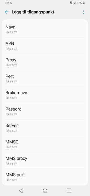 Skriv inn MMS-informasjon