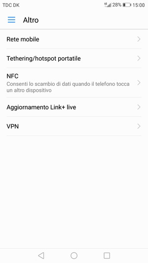 Seleziona Rete mobile