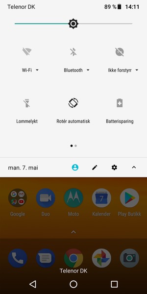 Slå Batterisparing på