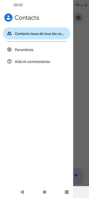 Sélectionnez Paramètres