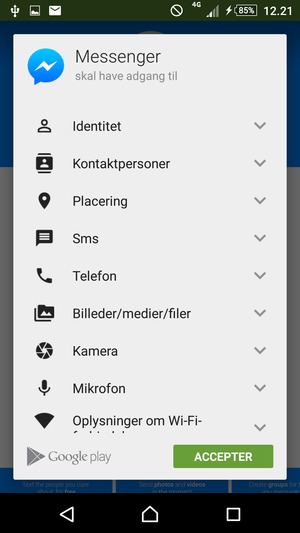 Vælg ACCEPTER
