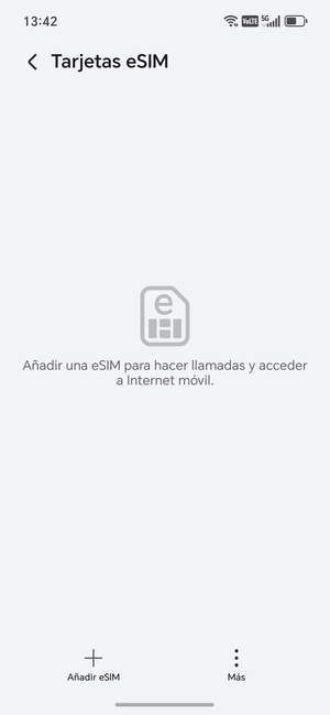 Seleccione Añadir eSIM