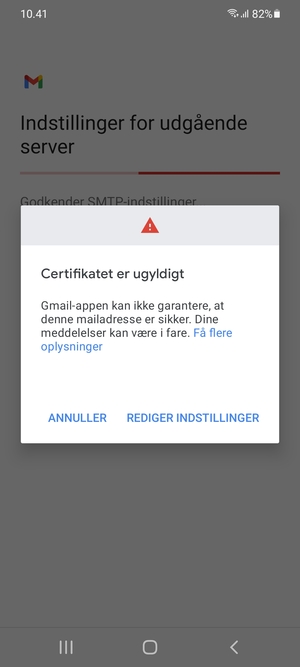 Vælg REDIGER INDSTILLINGER
